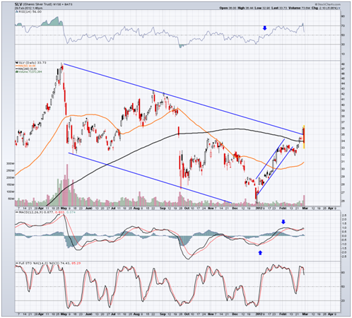 Silver Slips 5% on High Volume